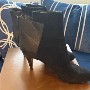 Audrey Brooke Black Heeled Boots